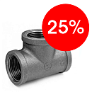 Тройник чугун Ду 32 (1 1/4") ВР/ВР Fittex Тройник чугун Ду 32 (1 1/4") ВР/ВР Fittex