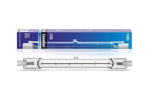 Лампа галогенная линейная J118 150Вт 2850К 1500Лм R7s 240В 118мм Camelion