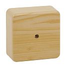 Коробка распаячная ОУ 100х100х50мм с крышкой без клемм IP40 (сосна) ЭРА