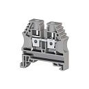 Клеммник на DIN рейку 6.0мм2 AVK6 RD(RP) (серый) Klemsan