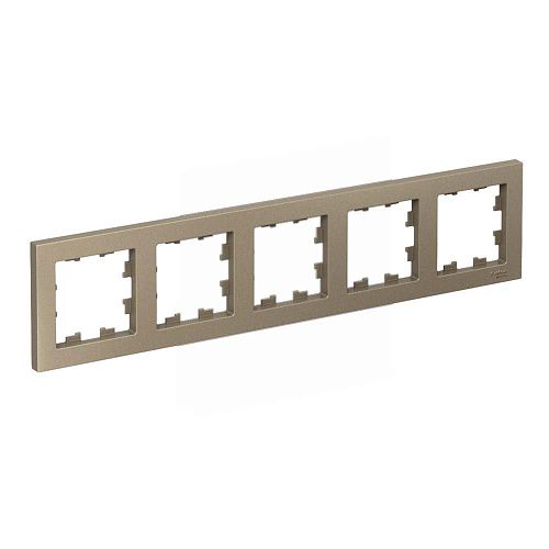 Рамка 5 постов универсальная (шампань) ATLASDESIGN SE