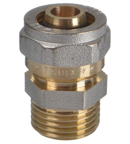 Муфта обжимная НР 16 (2.0) x 1/2"   ТERMA 01001