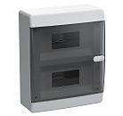 Корпус пласт. UNION Compact ЩРН-П-18 IP41 с N/PE-9/9 (прозрачная черная дверь) IP41 (ИЭК) (4) Корпус пласт. UNION Compact ЩРН-П-18 IP41 с N/PE-9/9 (прозрачная черная дверь) IP41 (ИЭК) (4)