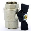 Кран шаровой 1 ВР/ВР усиленного типа (ручка бабочка) 302 серия Bugatti Кран шаровой 1 ВР/ВР усиленного типа (ручка бабочка) 302 серия Bugatti