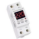 Реле напряженияRE V-32A 220В установка на DIN-рейку rostokelectro