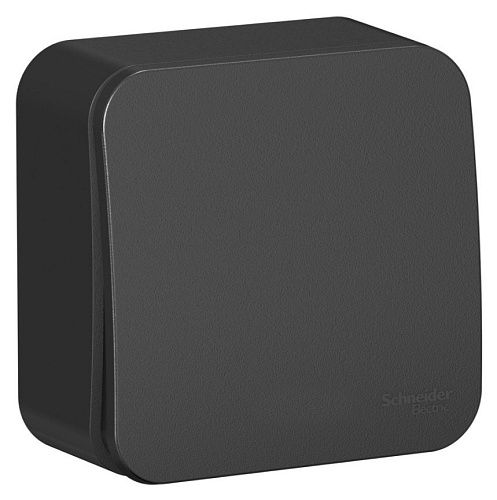 Выключатель ОУ 1кл схема 1 с изолирующей пластиной (антрацит) BLANCA SE