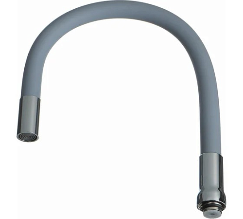 Излив гибкий серый 49см MELODIA MKP20647P