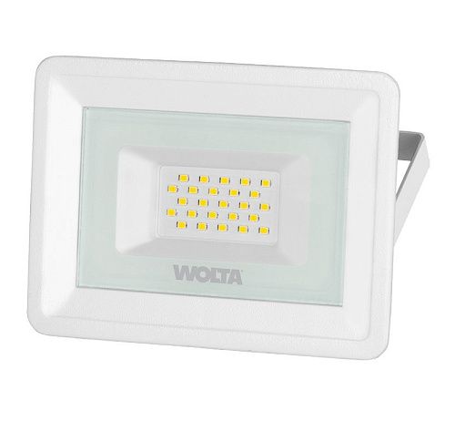 Прожектор светодиодный WFL-20W/06W 20Вт 5700К 1800Лм IP65 Wolta белый