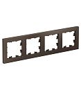 Рамка 4 поста (мокко) ATLASDESIGN SE