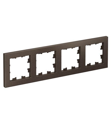 Рамка 4 поста (мокко) ATLASDESIGN SE