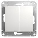 Переключатель 2кл схема 6/2 10AX (белый) GLOSSA SE
