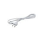 Шнур с вилкой ШВВП-ВП 2х0.5  2метра  (белый) Шнур с вилкой ШВВП-ВП 2х0.5  2метра  (белый)