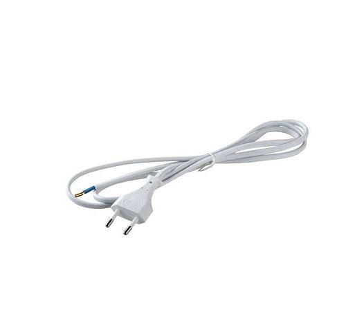 Шнур с вилкой ШВВП-ВП 2х0.5  2метра  (белый)