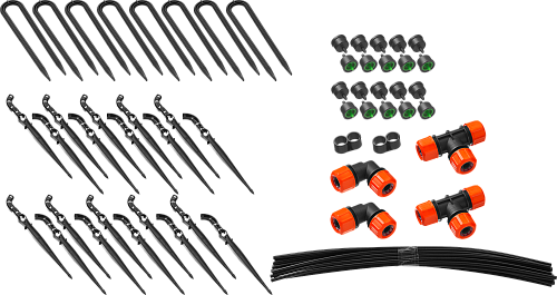 Расширительный комплект для системы капельного полива от водопровода на 20 растений GRINDA