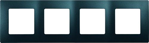 Рамка 4 поста (антрацит) Etika Legrand/Daccord/ИЭК (672584)