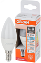 Лампа светодиодная свеча LS CLB 40 5W/865 170-250V FR E14 470lm 40000h d37x100 матовая OSRAM