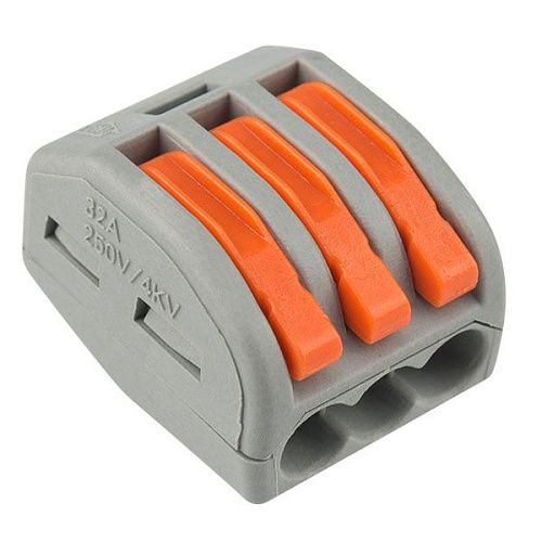 Клемма соединительная рычажковая 3х4мм2 222-413 SINEYI 