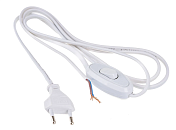 Шнур с вилкой и  выключателем 1.7м (белый) ШВВП 2х0.75 (SBE-06-P05-w) Smartbuy Шнур с вилкой и  выключателем 1.7м (белый) ШВВП 2х0.75 (SBE-06-P05-w) Smartbuy