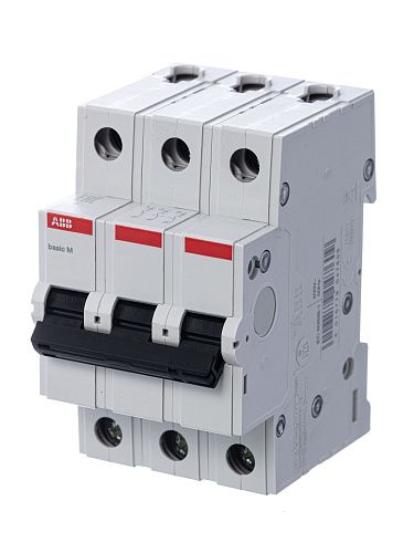 Автоматический выключатель 3п C40 4.5кА Basic M BMS413C40 ABB (2CDS643041R0404)