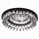 Светильник точечный неповоротный BOHEMIA 51 31 71 50Вт GU5.3 Ø90х15мм Øотв.60мм IP20 ITALMAC черное зеркало