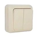 Выключатель ОУ 2кл (крем) Contura ELSO