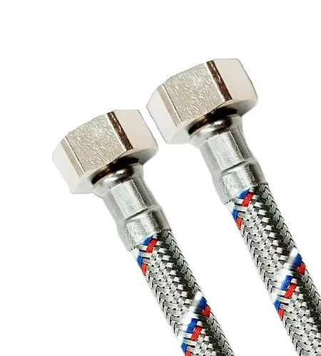 Подводка для воды 1/2"   80 см в/в (нерж. сталь) Ростерм