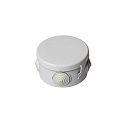 Коробка распаячная ОУ Ø70мм H=50мм с крышкой 4 ввода IP54 (белая) ТУСО Ruvinil 