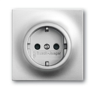 Розетка SCHUKO 16А 250В EUC-783 (серебристый металлик) Impuls ABB