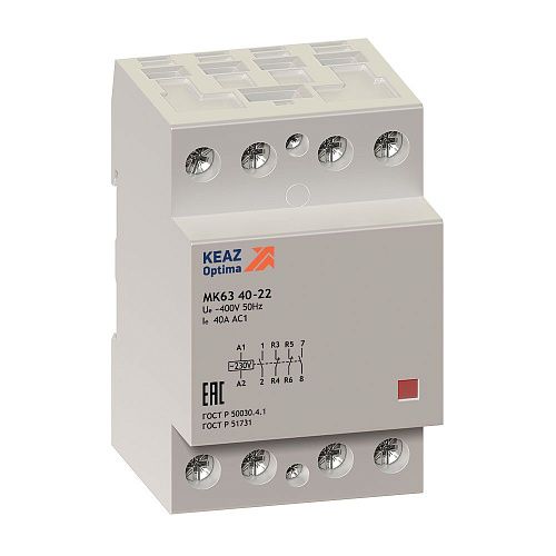 Контактор модульный OptiDin МК63-4040-230AC (КЭАЗ)