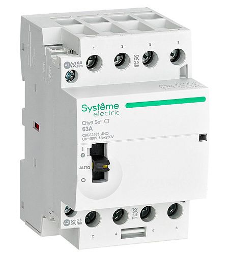 SE Контактор 4P 4НО 63A AC 400В-230В City9 Set SE (C9C32463)