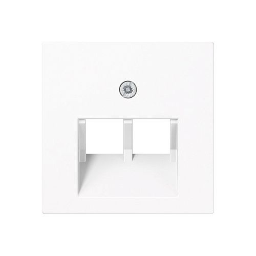 Накладка 2м наклонной телефонной/компьютерной розетки (подходит к серии ECO Profi) AS 500 (белый) JUNG