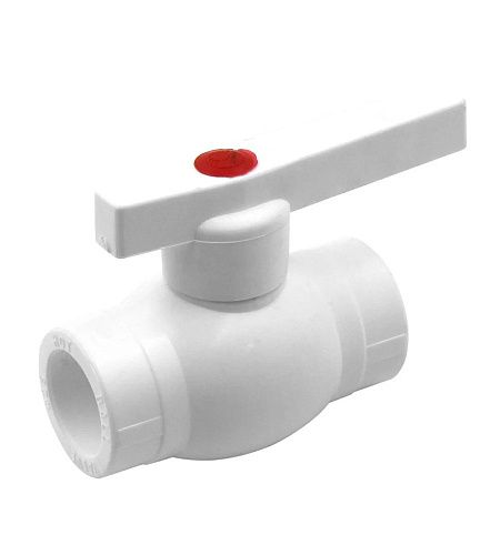 Кран шаровой PP-R РОСТерм профи 20 мм белый