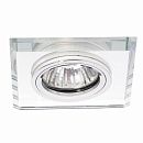 Светильник точечный неповоротный BOHEMIA 51 20 70 50Вт GU5.3 90х90х10мм Øотв.60мм IP20 ITALMAC белое зеркало