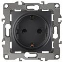 Розетка 2P+E Schuko 16A (антрацит) Эра12 ЭРА (12-2101-05) 