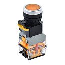 Кнопка D8-11D Ø22мм 1з+1р с подсветкой желтая ИЭК