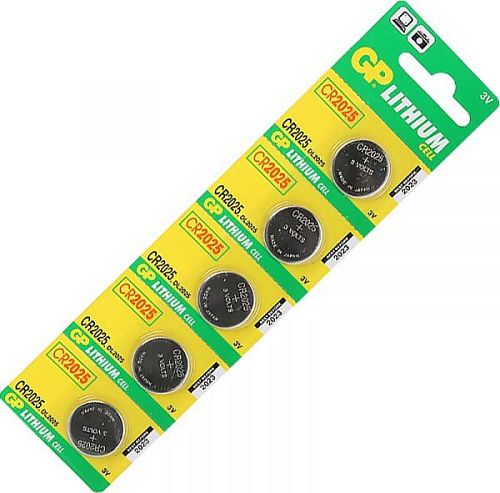 Батарейка литиевая дисковая GP Lithium CR2025-2C5 3В (4891199001130)