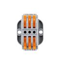 Клемма соединительная рычажковая 3 пин проходная провод 4мм2 XY 222-J3P SINEYI