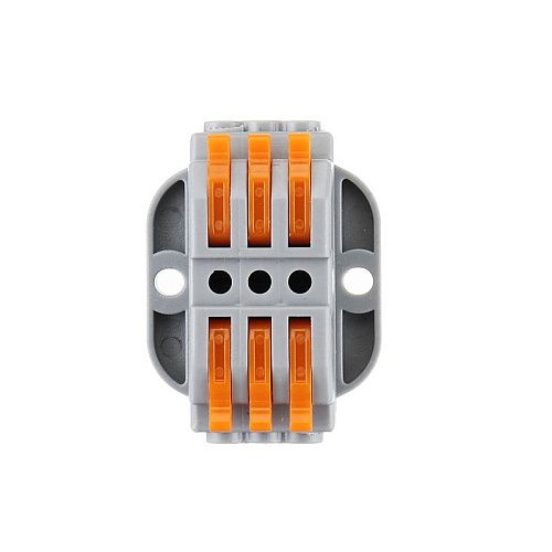 Клемма соединительная рычажковая 3 пин проходная провод 4мм2 XY 222-J3P SINEYI