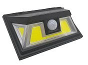 Светильник светодиодный уличный с солнечной панелью с датчиком движения фасадный 3 направления COB 1828 Светильник светодиодный уличный с солнечной панелью с датчиком движения фасадный 3 направления COB 1828