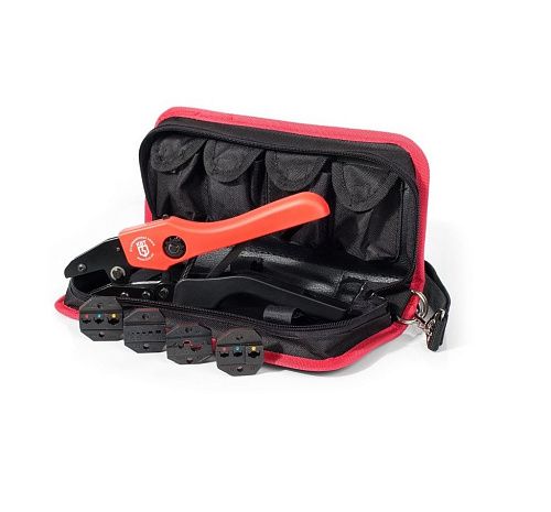 Пресс-клещи с набором номерных матриц в тканевой сумке CTK+4 75907 КВТ