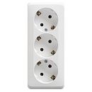 Розетка ОУ 3-я с заземлением (белый) ЭТЮД SE