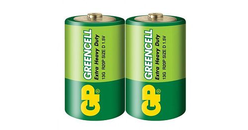Батарейка солевая GP GreenCell D 13G-2S2 R20 1.5В (4891199000072)