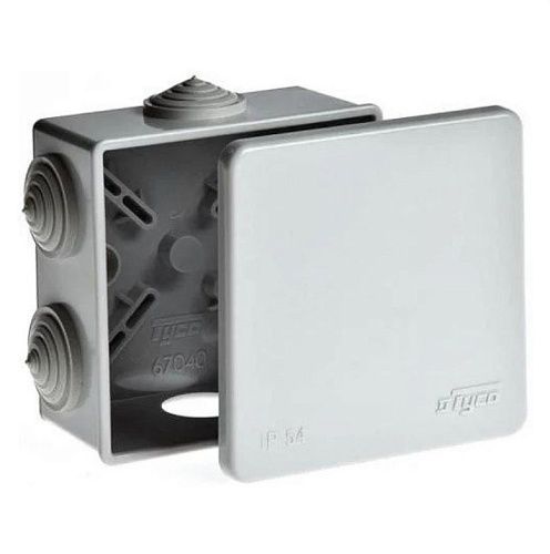 Коробка распаячная ОУ 85х85х40мм с крышкой 6 вводов IP54 ТУСО Ruvinil