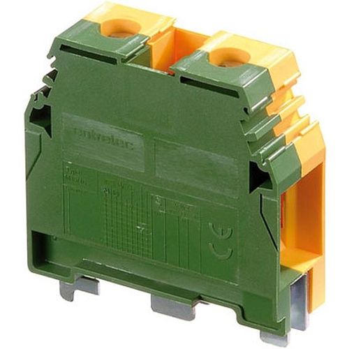 Клеммник на DIN рейку 35.0мм2 (желто-зеленый) TE Entrelec Rus