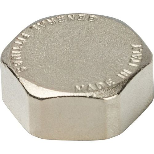 Заглушка никелированная ВР 1" STOUT