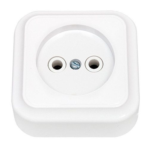 Розетка ОУ без заземления (белый) Пралеска BYLECTRICA