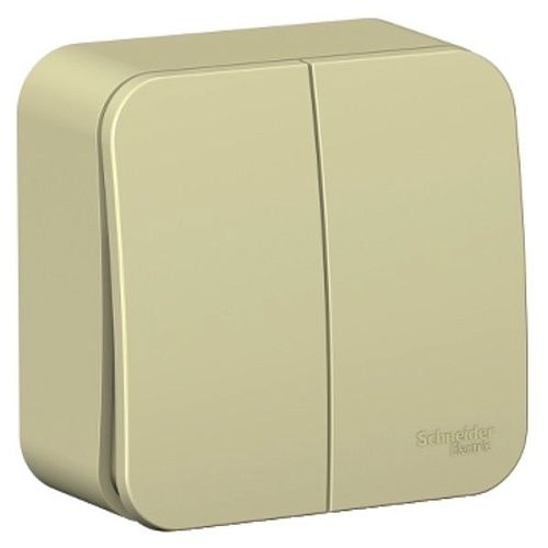 Выключатель ОУ 2кл с изолирующей пластиной (бежевый) BLANCA SE