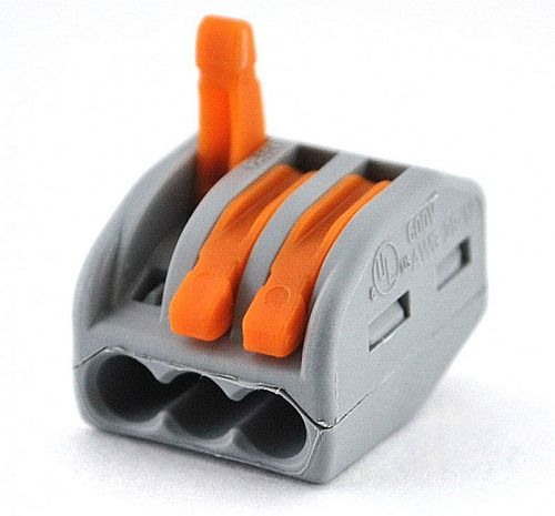 Клемма розеточная 3х2.5мм2 222-413 WAGO