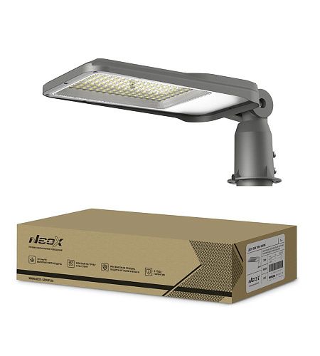 Светильник светодиодный уличный ДКУ-2UB IP65 GREY 70Вт 5000K 8750Лм  412х139х92мм Neox 