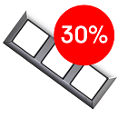 Рамка 3 поста (алюминий) ECO Profi JUNG